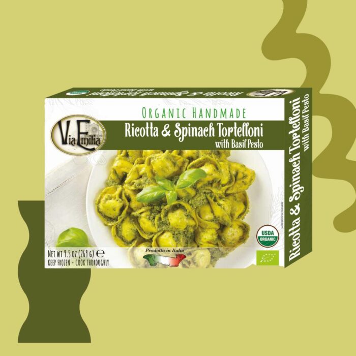 Organic Tortelloni & Basil Pesto