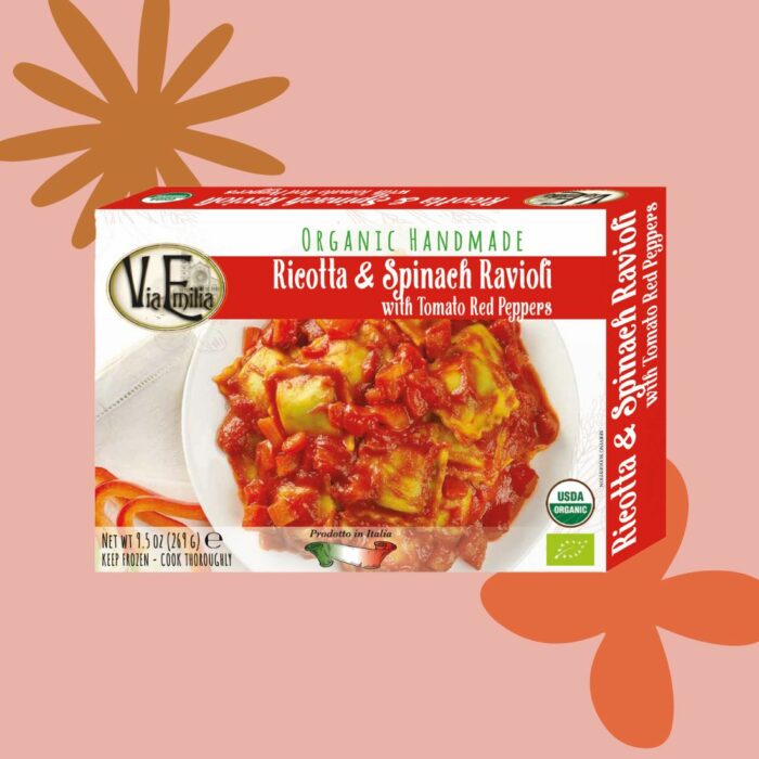 Organic Ravioli with Tomato & Peppers